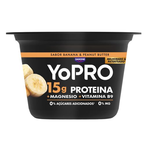 YOPRO Iogurte Sólido Manteiga De Amendoim e Banana 160 g