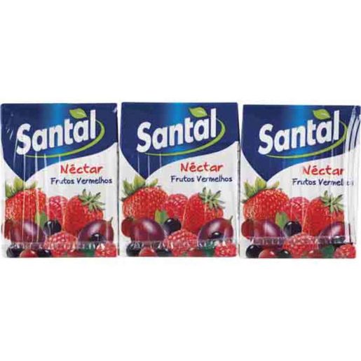 SANTAL Néctar de Frutos Vermelhos 3x200 ml