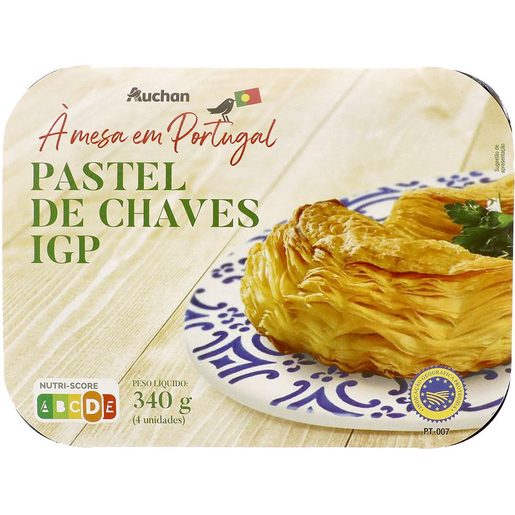 AUCHAN À Mesa em Portugal Pastel de Chaves IGP (4 un) 340 g