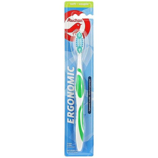 AUCHAN Escova de Dentes Ergonómica Suave AUCHAN Escova de Dentes Ergonómica Suave