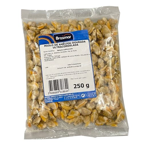 BRASMAR Miolo de Amêijoa Dourada 250 g BRASMAR Miolo de Amêijoa Dourada 250 g
