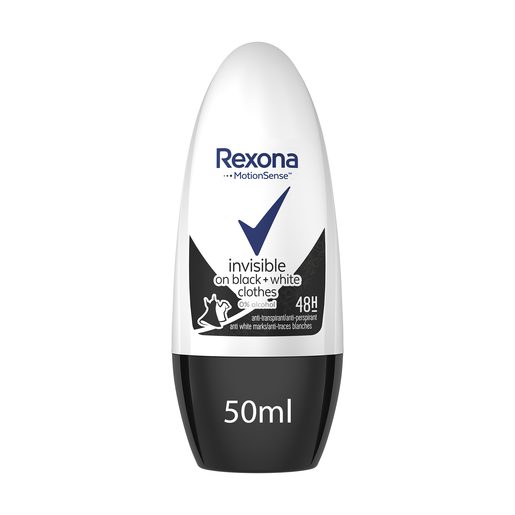 REXONA Desodorizante Roll-On Invisible B+W 50 ml