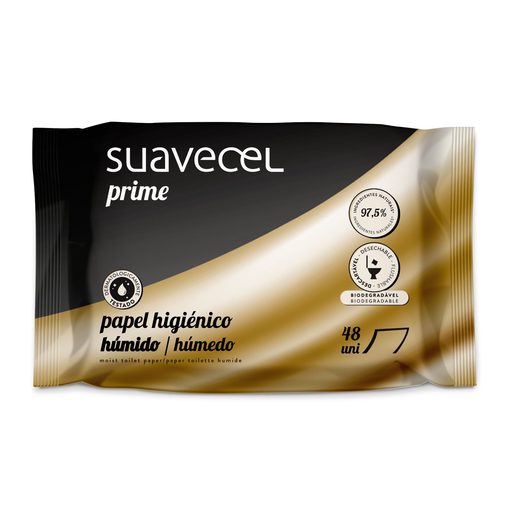 SUAVECEL Papel Higiénico Húmido Prime  48 un