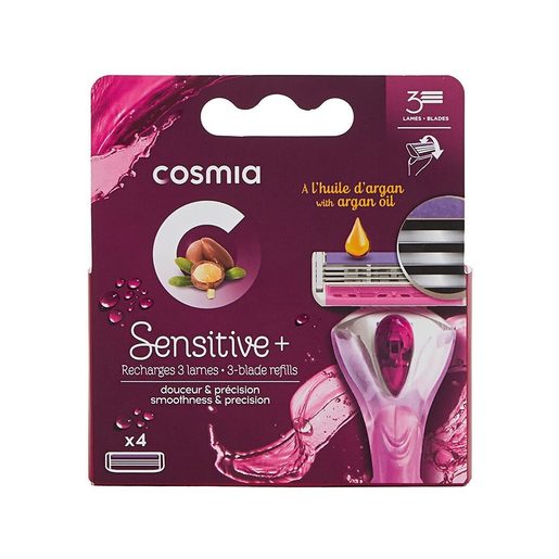 COSMIA Recargas Máquina Depilatória Sensíveis 3 Lâminas 4 un COSMIA Recargas Máquina Depilatória Sensíveis 3 Lâminas 4 un
