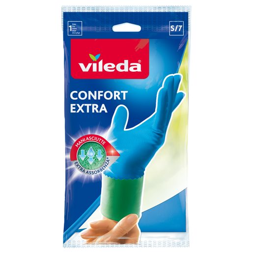 VILEDA Luvas Confort Extra (Tamanho S/M) 1 un