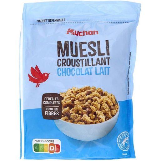 AUCHAN Cereais Muesli Choco Leite 450 g