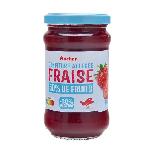AUCHAN Doce Light 50% Frutos Morango 340 g AUCHAN Doce Light 50% Frutos Morango 340 g