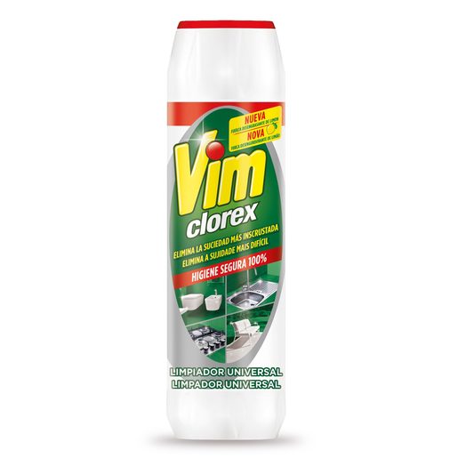 VIM Clorex Detergente em Pó Limpeza Universal 750 g