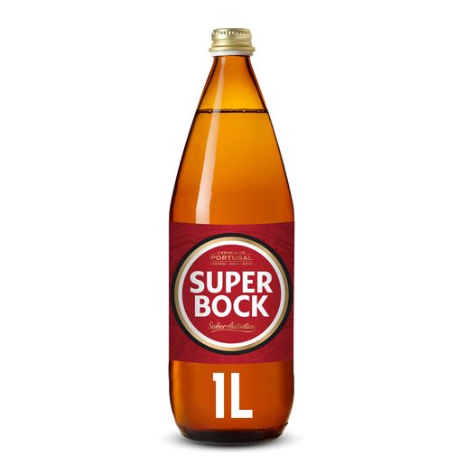 SUPER BOCK Cerveja Com Álcool 1 L