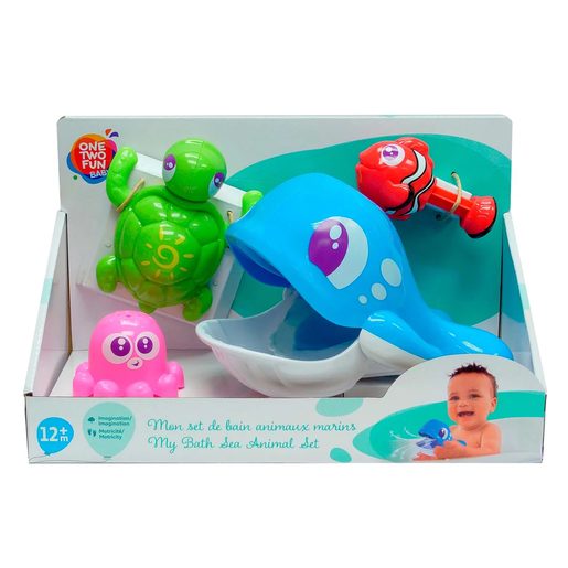ONE TWO FUN Playset de Banho Baleia ONE TWO FUN Playset de Banho Baleia