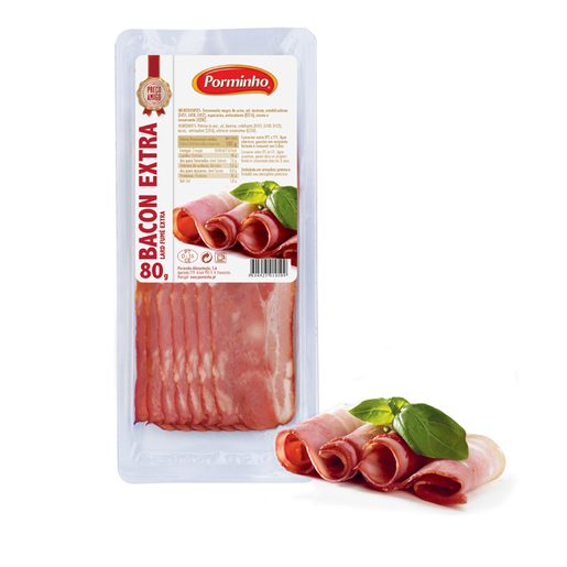 PORMINHO Bacon Extra Fatias 80 g