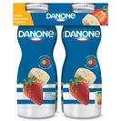 DANONE Iogurte Líquido Morango/Banana 4x155 g DANONE Iogurte Líquido Morango/Banana 4x155 g