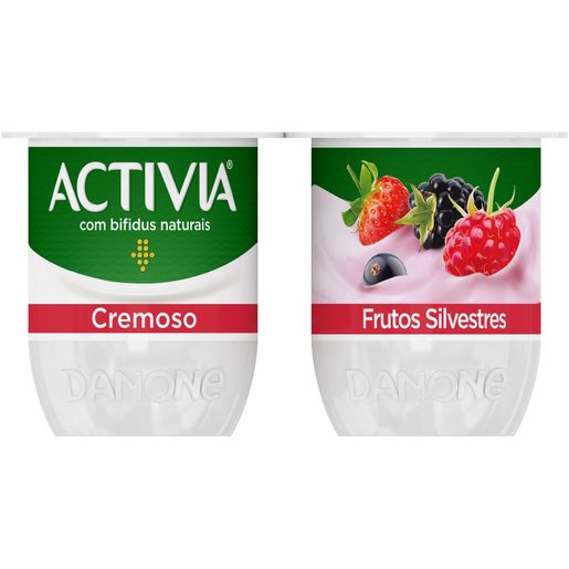 ACTIVIA Iogurte Cremoso Frutos Silvestres 4x115 g