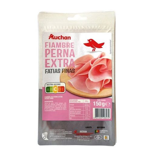 AUCHAN Fiambre da Perna Extra Fatias Finas 150 g