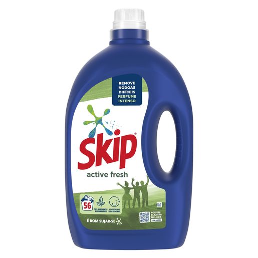 SKIP Detergente Líquido Para Máquina da Roupa Active Fresh 56 lv