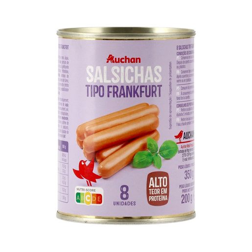 AUCHAN Salsichas Tipo Frankfurt 8 un AUCHAN Salsichas Tipo Frankfurt 8 un