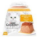 PURINA Alimento Húmido Gato Revelations Mousse Frango 4x75 g