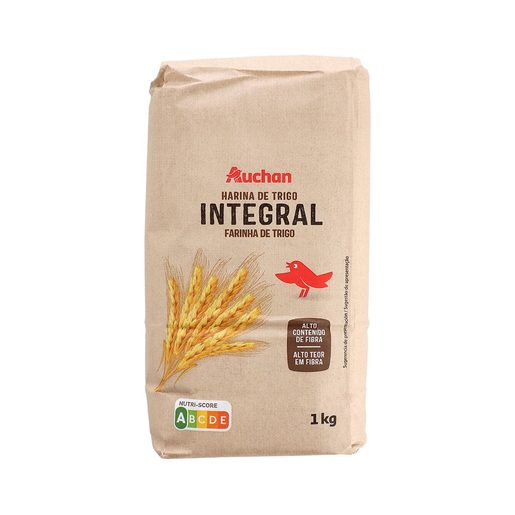 AUCHAN Farinha de Trigo Integral 1 kg AUCHAN Farinha de Trigo Integral 1 kg