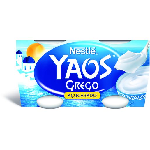 YAOS Iogurte Grego Natural Açúcarado 4x110 g