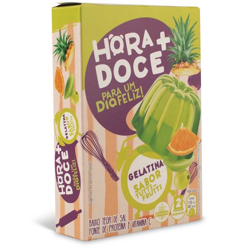 DIA HORA + DOCE Gelatina Tutti Frutti 2x55 g
