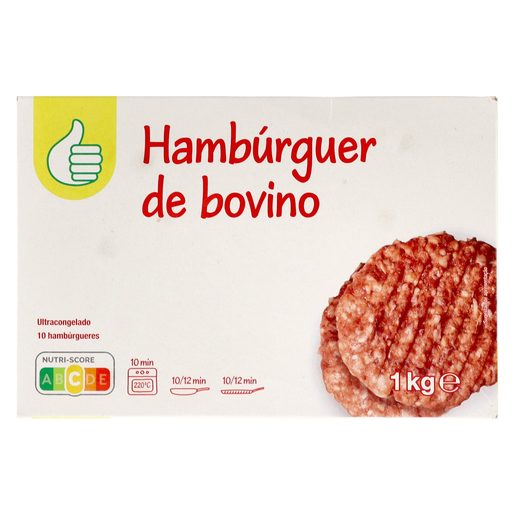 POLEGAR Hambúrgueres de Bovino (10 un) 1 kg