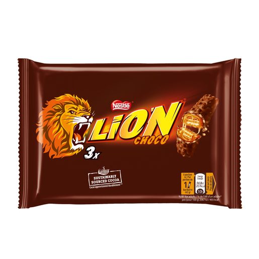 LION Snack de Chocolate de Leite 3x42 g