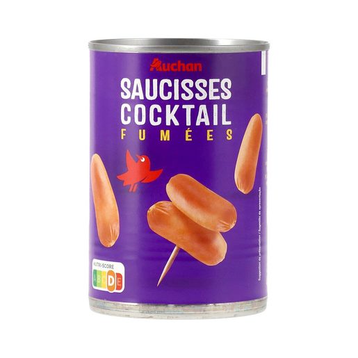 AUCHAN Salsichas Cocktail Lata 400 g