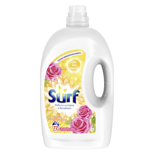 SURF Detergente Máquina Roupa Líquido Sândalo e Pétalas de Rosa 72 Lv