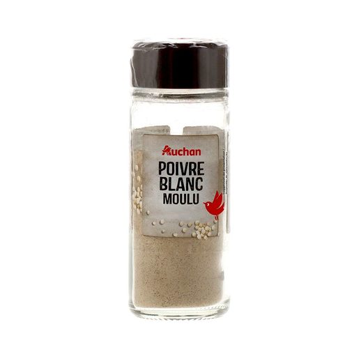 AUCHAN Pimenta Branca Moída Frasco 36 g AUCHAN Pimenta Branca Moída Frasco 36 g