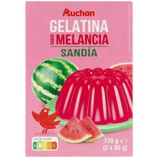 AUCHAN Gelatina de Melancia 170 g