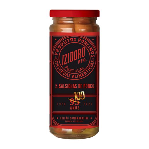 IZIDORO Salsichas de Porco Bock Frasco Edição 100 Anos 220 g IZIDORO Salsichas de Porco Bock Frasco Edição 100 Anos 220 g