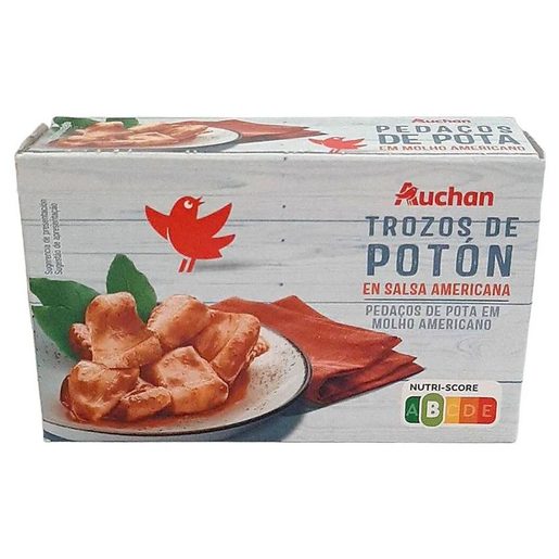 AUCHAN Pota em Pedaços em Molho Americano 111 g