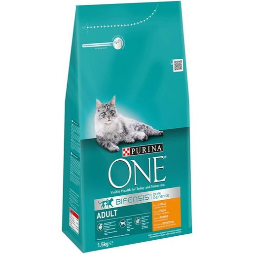 PURINA ONE Alimento Seco Frango para Gato Adulto 1,5 kg