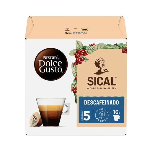 NESCAFÉ DOLCE GUSTO Cápsulas Descafeinato Sical (Intensidade 5) 16 un