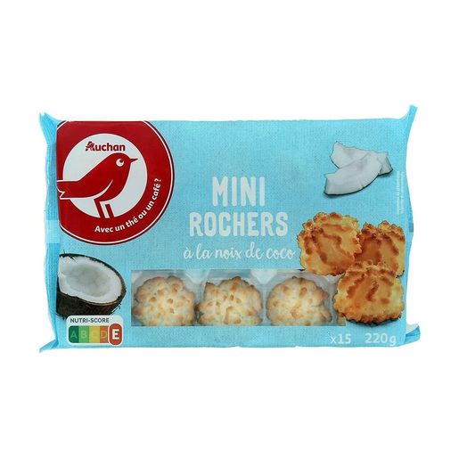 AUCHAN Bolo de Coco Mini Rocher 220 g