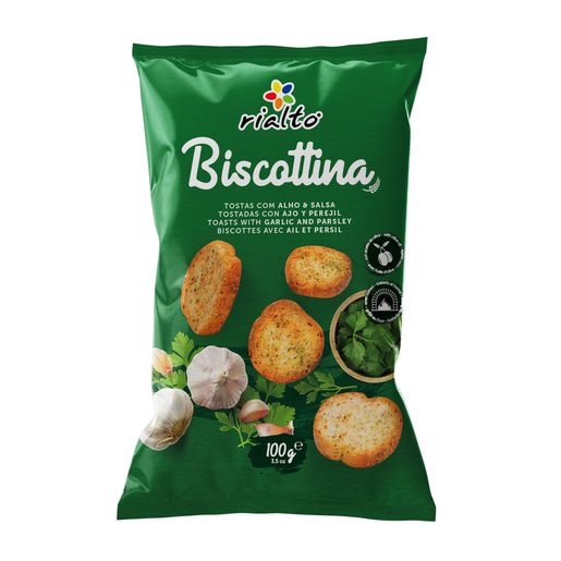 RIALTO Tostas Biscottinas Rústica com Alho e Salsa 100 g