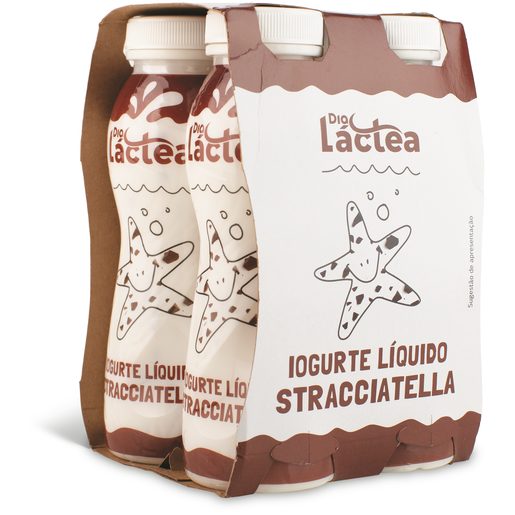 DIA LÁCTEA Iogurte Líquido Stracciatella 4x160 g