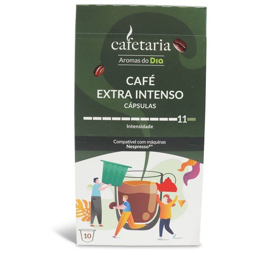 DIA CAFETARIA Cápsulas de Café Extra Intenso I11 10 Un