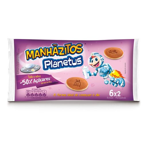 MANHÃZITOS Planetus -50% Açúcares 210 g