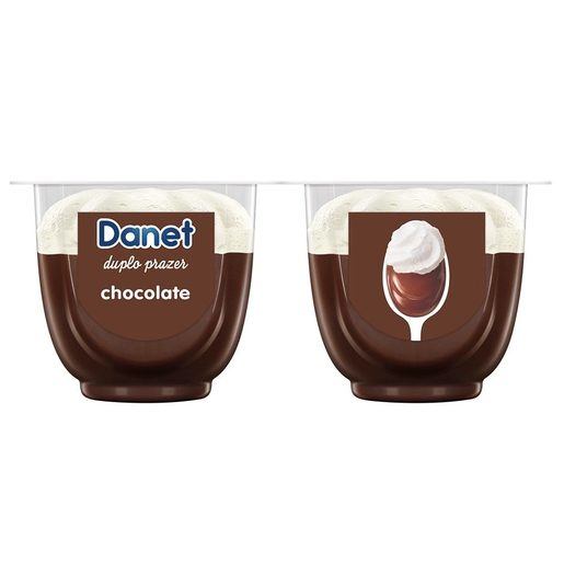 DANET Sobremesa de Chocolate Duplo Prazer 4x100 g DANET Sobremesa de Chocolate Duplo Prazer 4x100 g