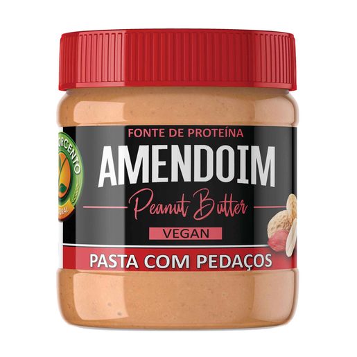 CEM PORCENTO Manteiga de Amendoim com Pedaços 200 g