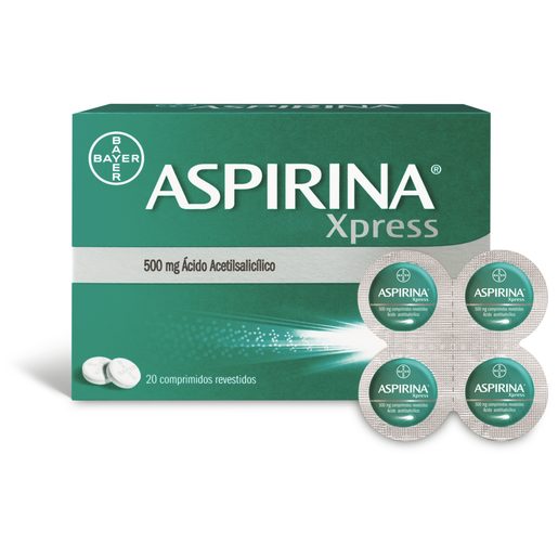 ASPIRINA XPRESS 500 mg Comprimido Revestido 20 un