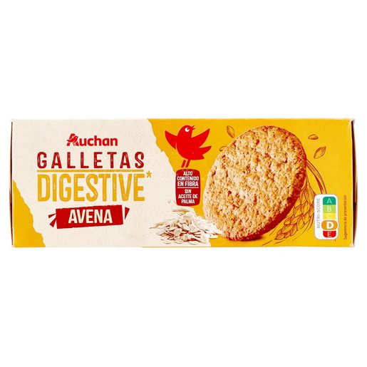 AUCHAN Bolacha Digestiva Aveia 425 g