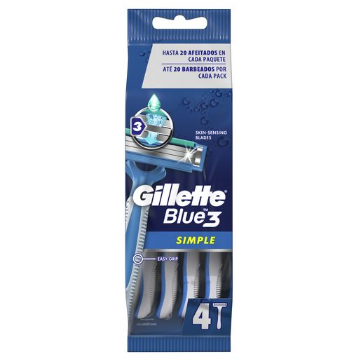 GILLETTE Máquina de Barbear Descartável Blue3 4 un