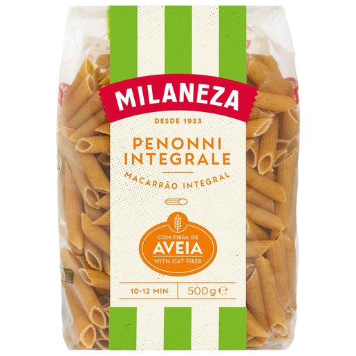 MILANEZA Macarrão Integral com aveia 500 g MILANEZA Macarrão Integral com aveia 500 g