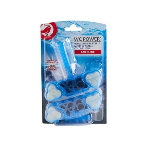 AUCHAN Bloco Wc Power Água Azul 2 un AUCHAN Bloco Wc Power Água Azul 2 un