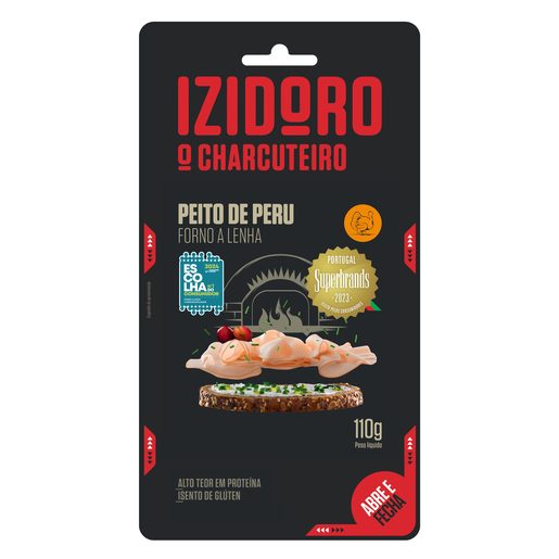 IZIDORO Fatias Finas Peito de Peru Forno de Lenha 110 g
