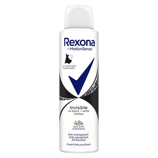 REXONA Desodorizante Spray Invisible B+W 150 ml