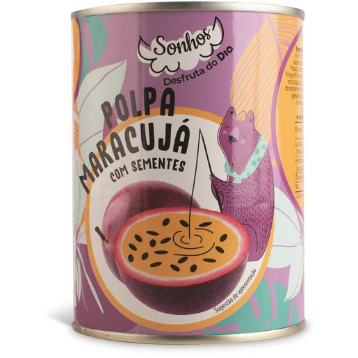 DIA SONHOS Polpa de Maracujá com Sementes 565 g