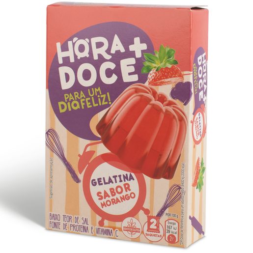 DIA HORA + DOCE Gelatina de Morango 2x55 g
